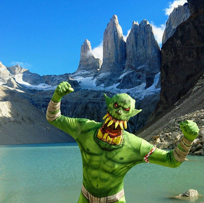 Morphsuits Green Orc Jaw Dropper Morphsuit Monster Fancy Dress Costume - Size Medium - 5â€-5â€4 (150cm-162cm) - Image 5